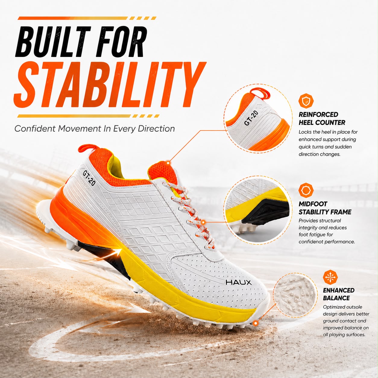 Haux Cricket Shoes For Men