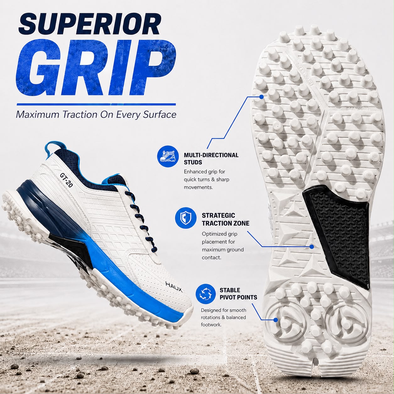 Haux Cricket Shoes For Men