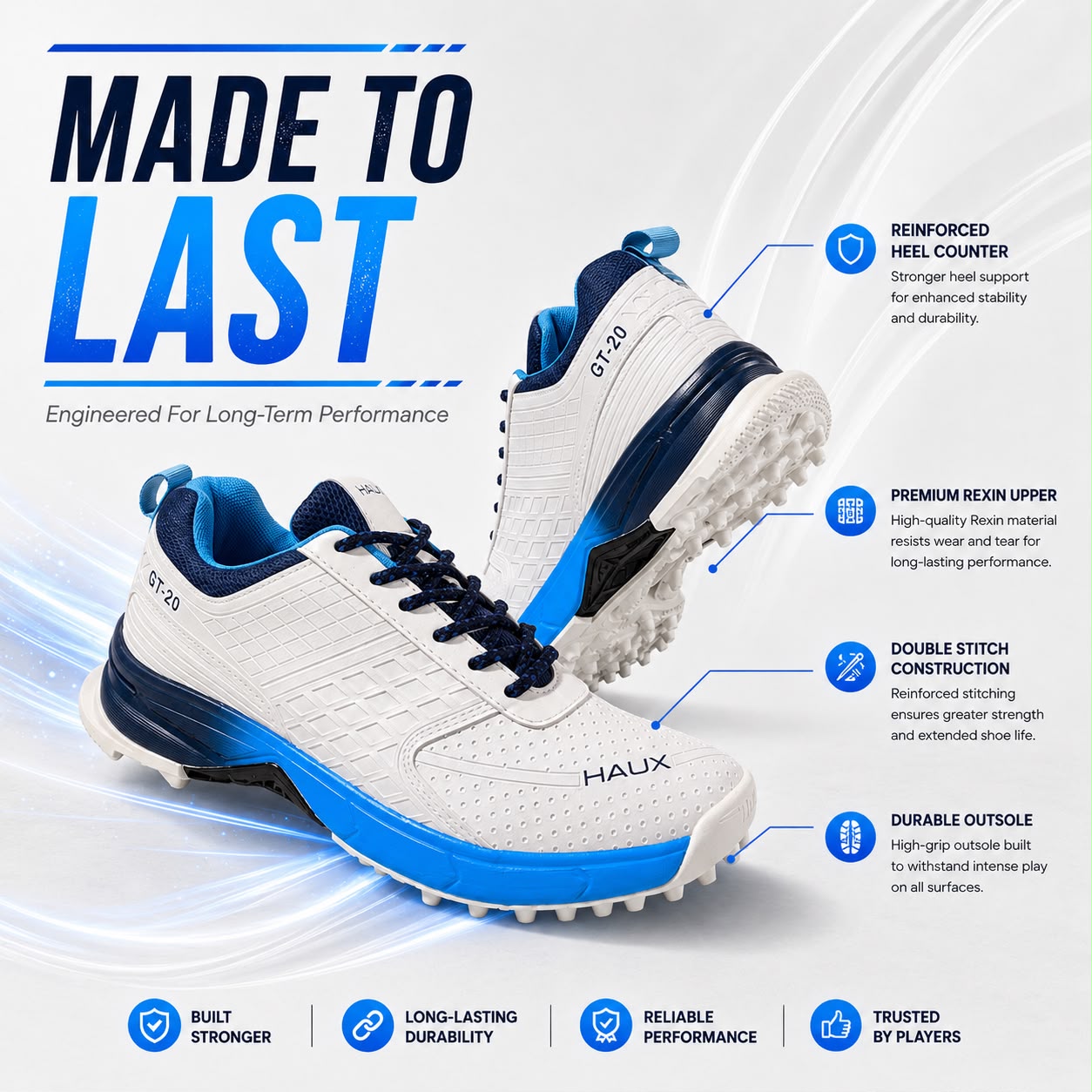 Haux Cricket Shoes For Men